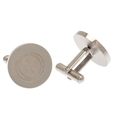 Celtic FC Stainless Steel Round Cufflinks - Gift Arch
