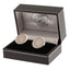 Celtic FC Stainless Steel Round Cufflinks - Gift Arch