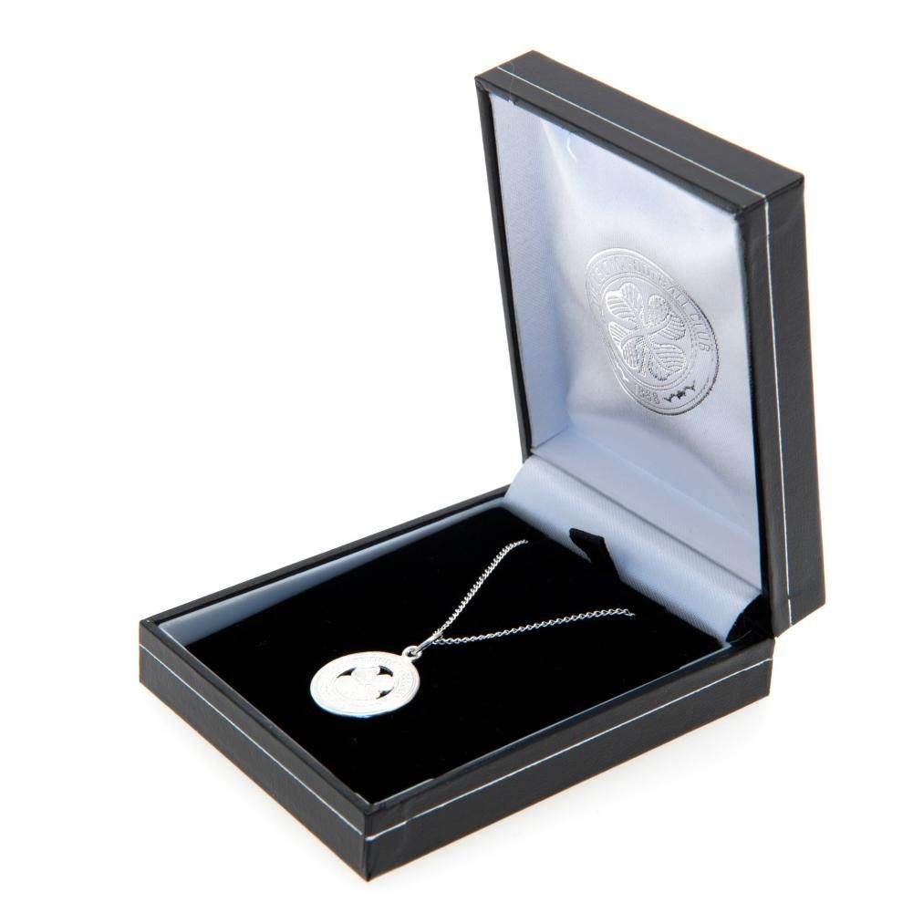 Celtic FC Sterling Silver Pendant & Chain - Gift Arch