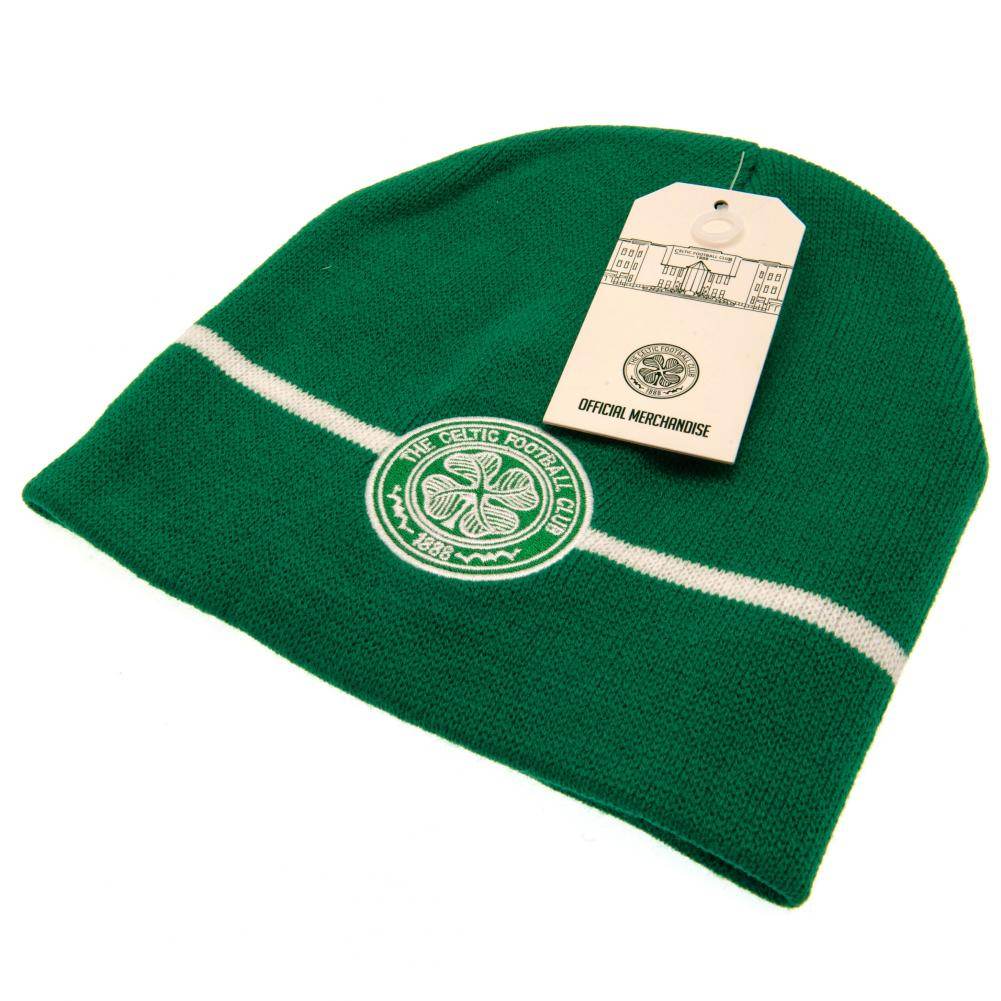 Celtic FC Stripe Beanie - Gift Arch