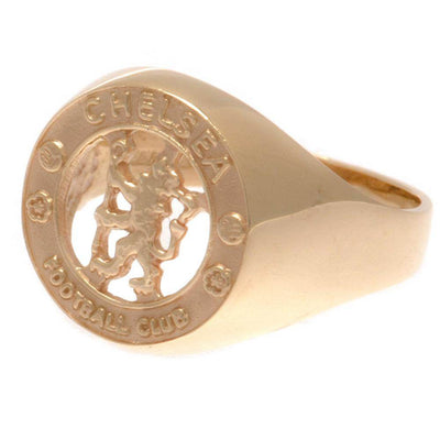 Chelsea FC 9ct Gold Crest Ring Large - Gift Arch