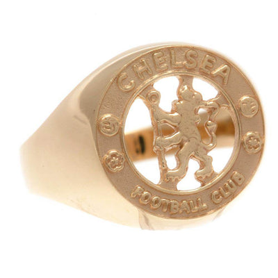 Chelsea FC 9ct Gold Crest Ring Large - Gift Arch