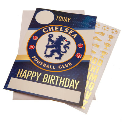 Chelsea FC Birthday Card With Stickers - Gift Arch