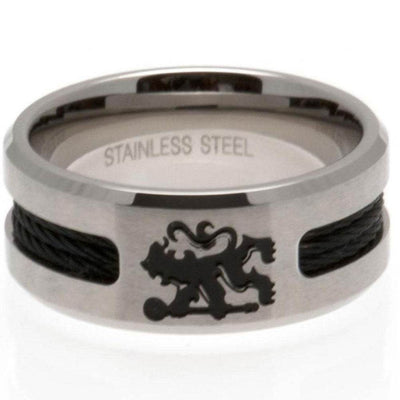 Chelsea FC Black Inlay Ring Medium - Gift Arch