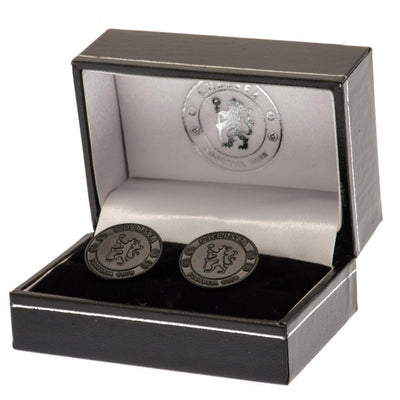 Chelsea FC Black IP Cufflinks - Gift Arch