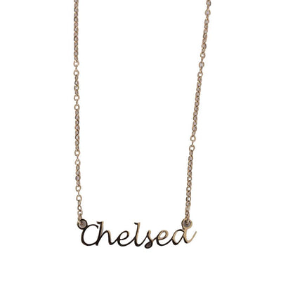 Chelsea FC Gold Plated Name Dropper Necklace - Gift Arch