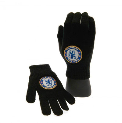 Chelsea FC Knitted Gloves Junior - Gift Arch