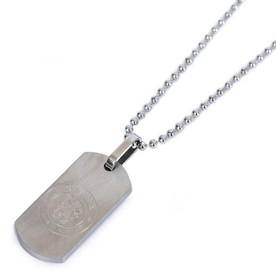 Chelsea FC Matt Finish Dog Tag & Chain - Gift Arch