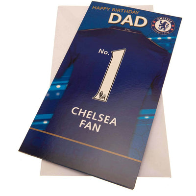 Chelsea FC No. 1 Dad Birthday Card - Gift Arch
