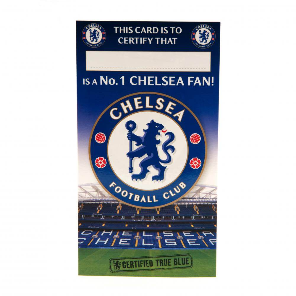Chelsea FC No. 1 Fan Birthday Card - Gift Arch