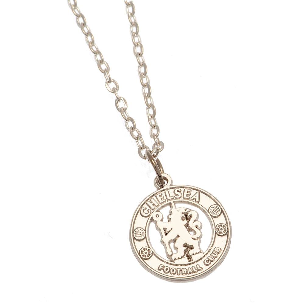 Chelsea FC Silver Plated Boxed Pendant CR - Gift Arch