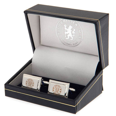 Chelsea FC Silver Plated Cufflinks - Gift Arch