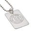 Chelsea FC Silver Plated Dog Tag & Chain - Gift Arch