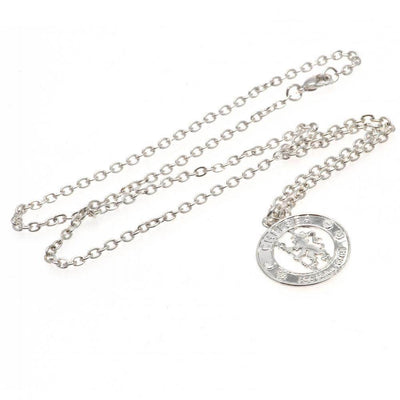 Chelsea FC Silver Plated Pendant & Chain CR - Gift Arch