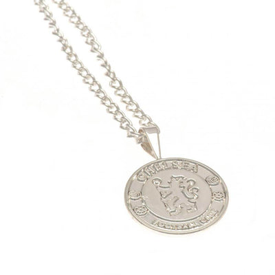 Chelsea FC Silver Plated Pendant & Chain XL - Gift Arch