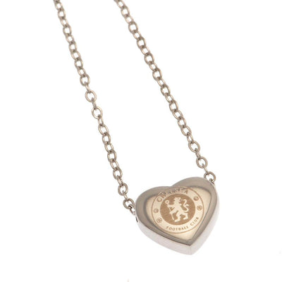 Chelsea FC Stainless Steel Heart Necklace - Gift Arch