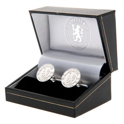 Chelsea FC Sterling Silver Crest Cufflinks - Gift Arch
