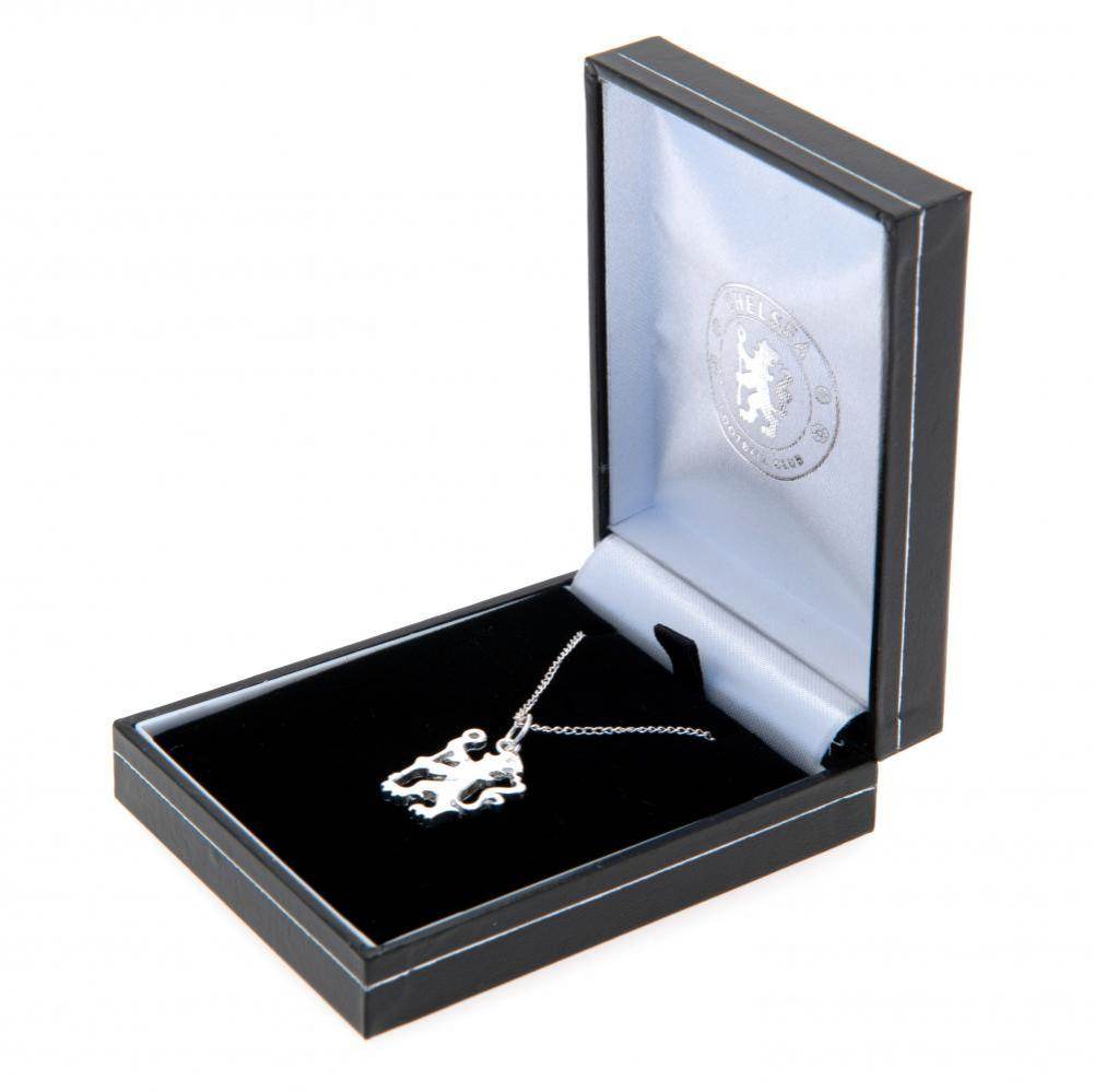 Chelsea FC Sterling Silver Pendant & Chain LN - Gift Arch