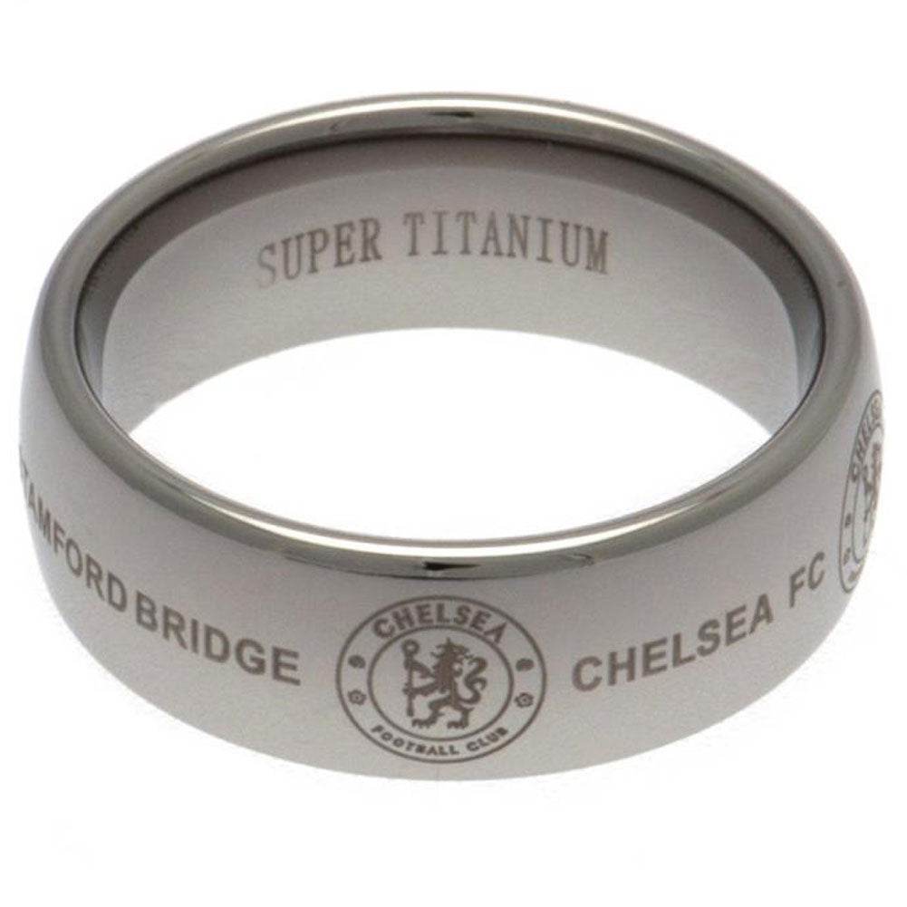 Chelsea FC Super Titanium Ring Small - Gift Arch