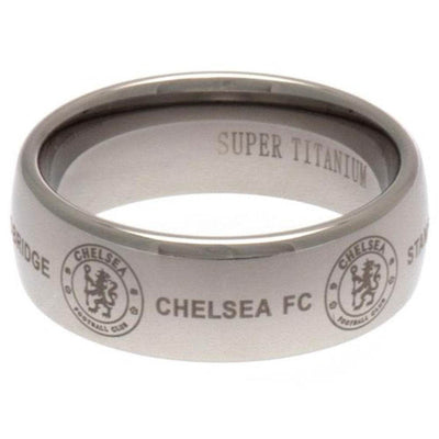Chelsea FC Super Titanium Ring Small - Gift Arch