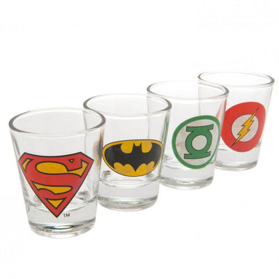 DC Comics 4pk Shot Glass Set - Gift Arch
