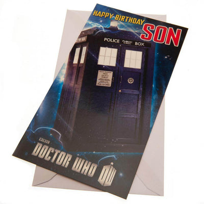 Doctor Who Birthday Card Son - Gift Arch