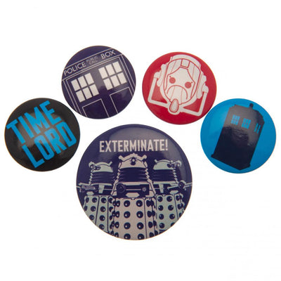 Doctor Who Button Badge Set - Gift Arch