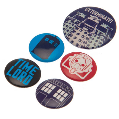 Doctor Who Button Badge Set - Gift Arch