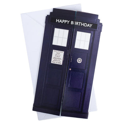 Doctor Who Tardis Birthday Card - Gift Arch