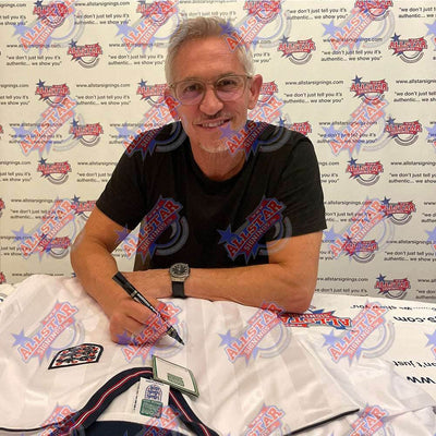 England FA 1986 Lineker Signed Shirt - Gift Arch