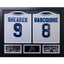 England FA 1996 Shearer & Gascoigne Signed Shirts (Dual Framed) - Gift Arch