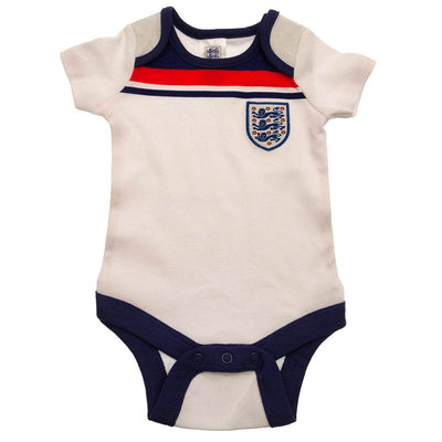 England FA 2 Pack Bodysuit 82 Retro 3-6 Mths - Gift Arch