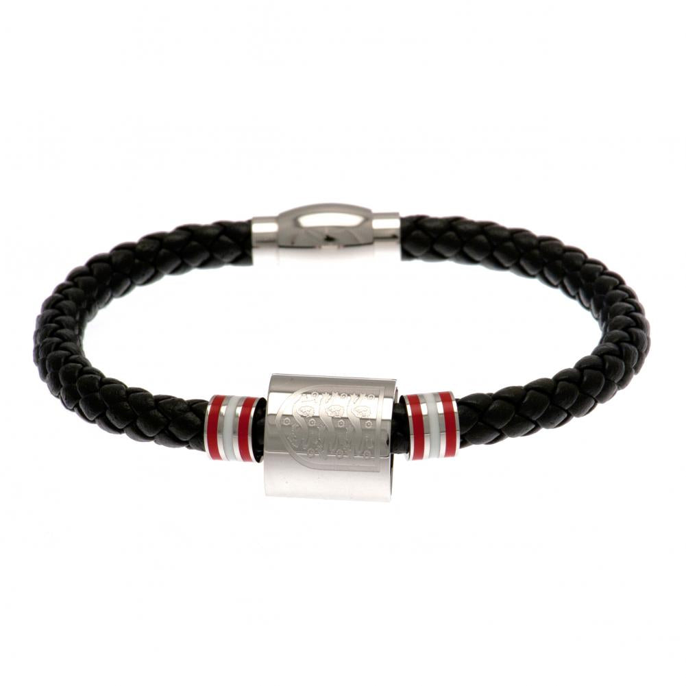 England FA Colour Ring Leather Bracelet - Gift Arch