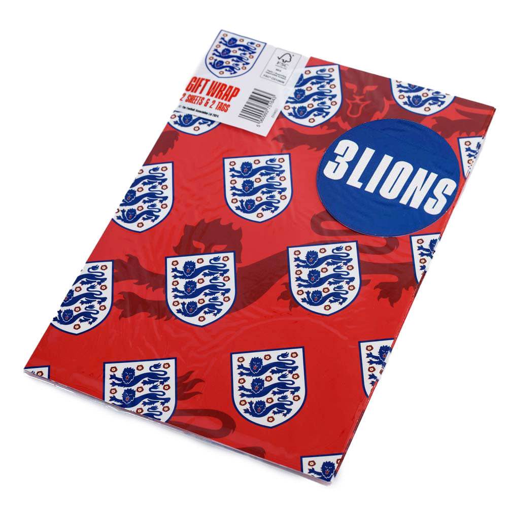 England FA Crest Gift Wrap - Gift Arch