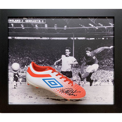 England FA Hurst Signed Boot (Framed) - Gift Arch