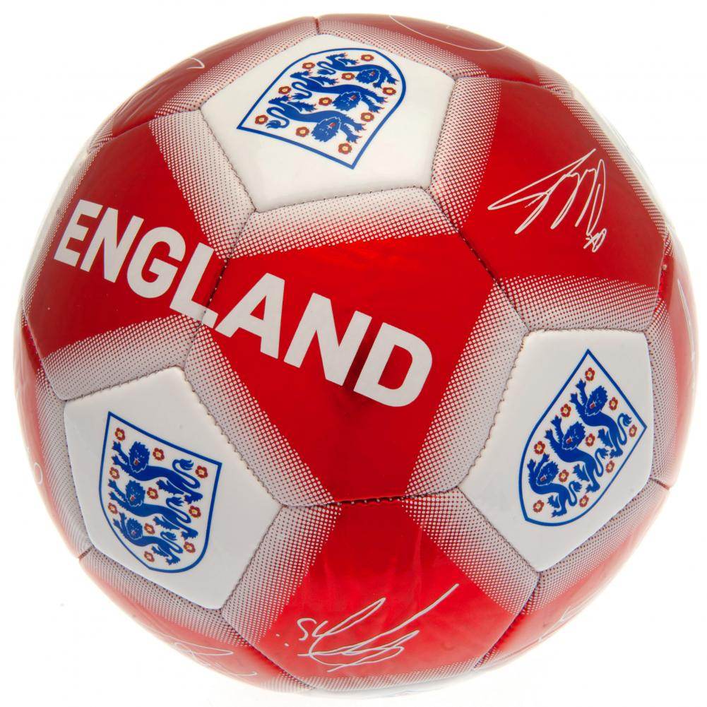 England FA Red & White Signature Football - Gift Arch