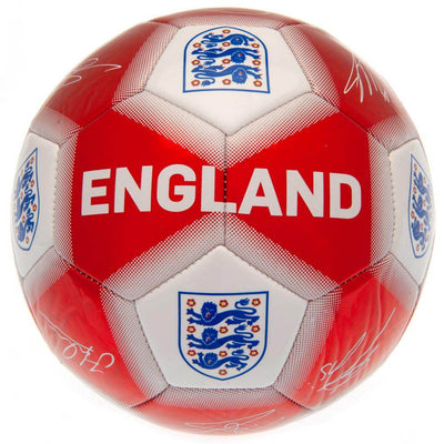 England FA Red & White Signature Football - Gift Arch