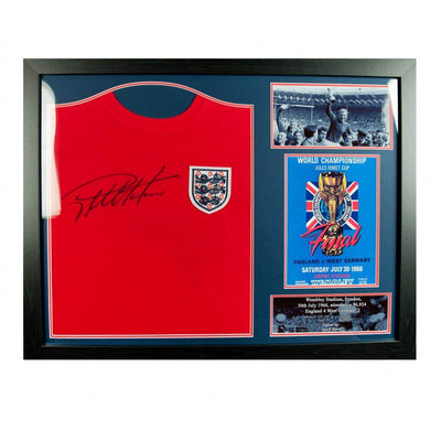 England FA Sir Geoff Hurst Signed Shirt (Framed) - Gift Arch