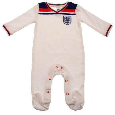 England FA Sleepsuit 82 Retro 6-9 Mths - Gift Arch