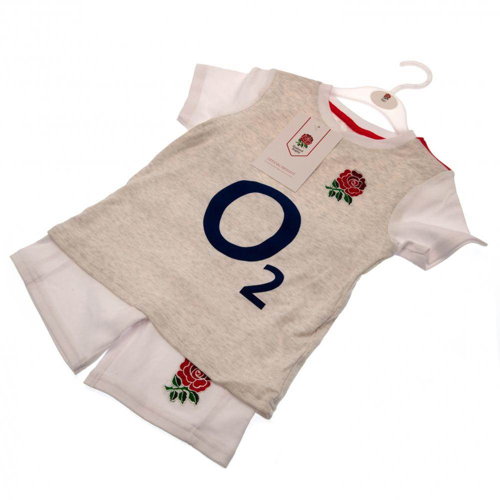 England RFU Shirt & Short Set 6/9 mths GR - Gift Arch