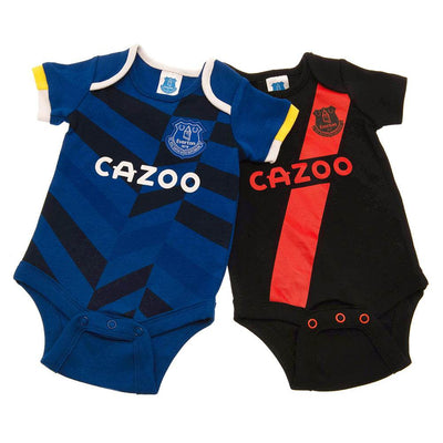 Everton FC 2 Pack Bodysuit 9-12 Mths - Gift Arch