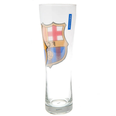 FC Barcelona Colour Crest Tall Beer Glass - Gift Arch