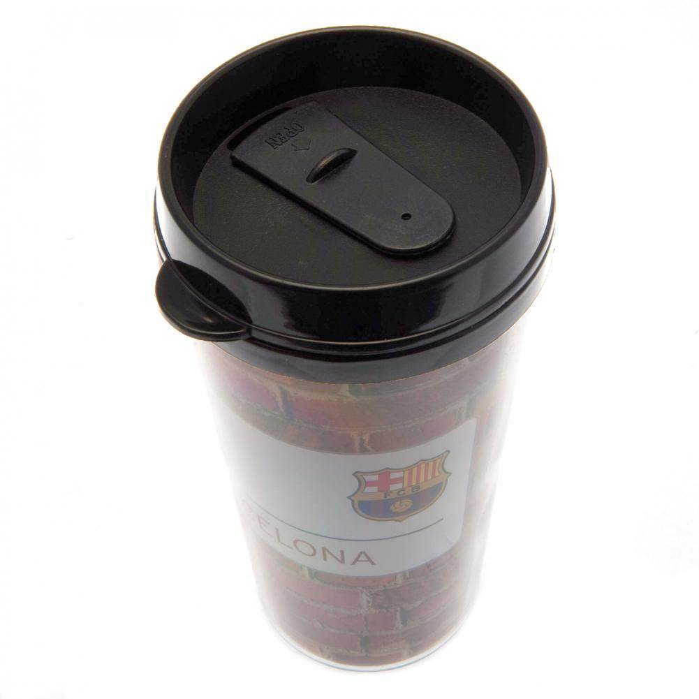 FC Barcelona Street Sign Travel Mug - Gift Arch