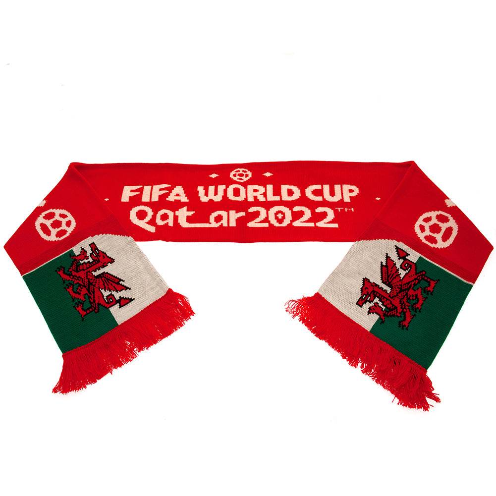 FIFA World Cup Qatar 2022 Wales Scarf - Gift Arch