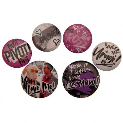 Friends Button Badge Set Doodle - Gift Arch