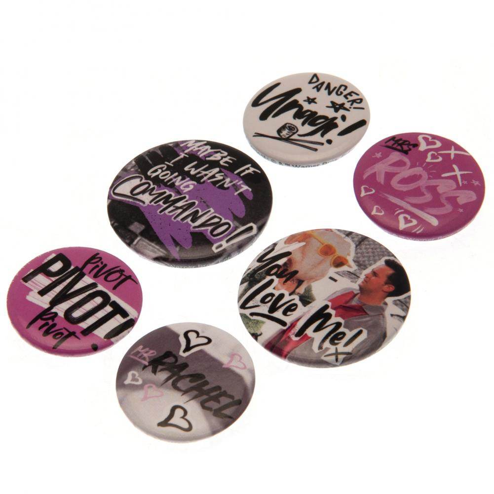 Friends Button Badge Set Doodle - Gift Arch
