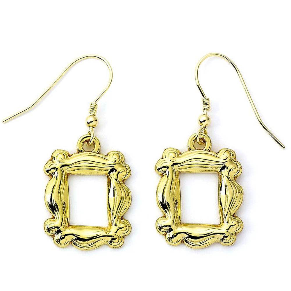 Friends Gold Plated Frame Hook Earrings - Gift Arch