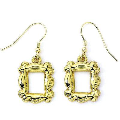 Friends Gold Plated Frame Hook Earrings - Gift Arch