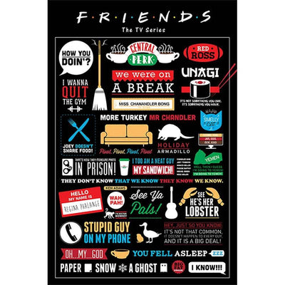 Friends Poster Infographic 150 - Gift Arch