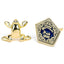 Harry Potter Gold Plated Chocolate Frog Stud Earrings - Gift Arch